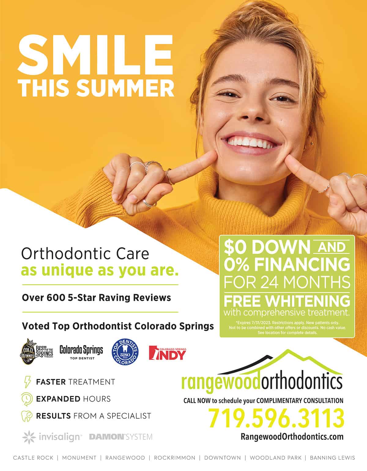 Rangewood Orthodontics Colorado Springs Teeth Whitening Special